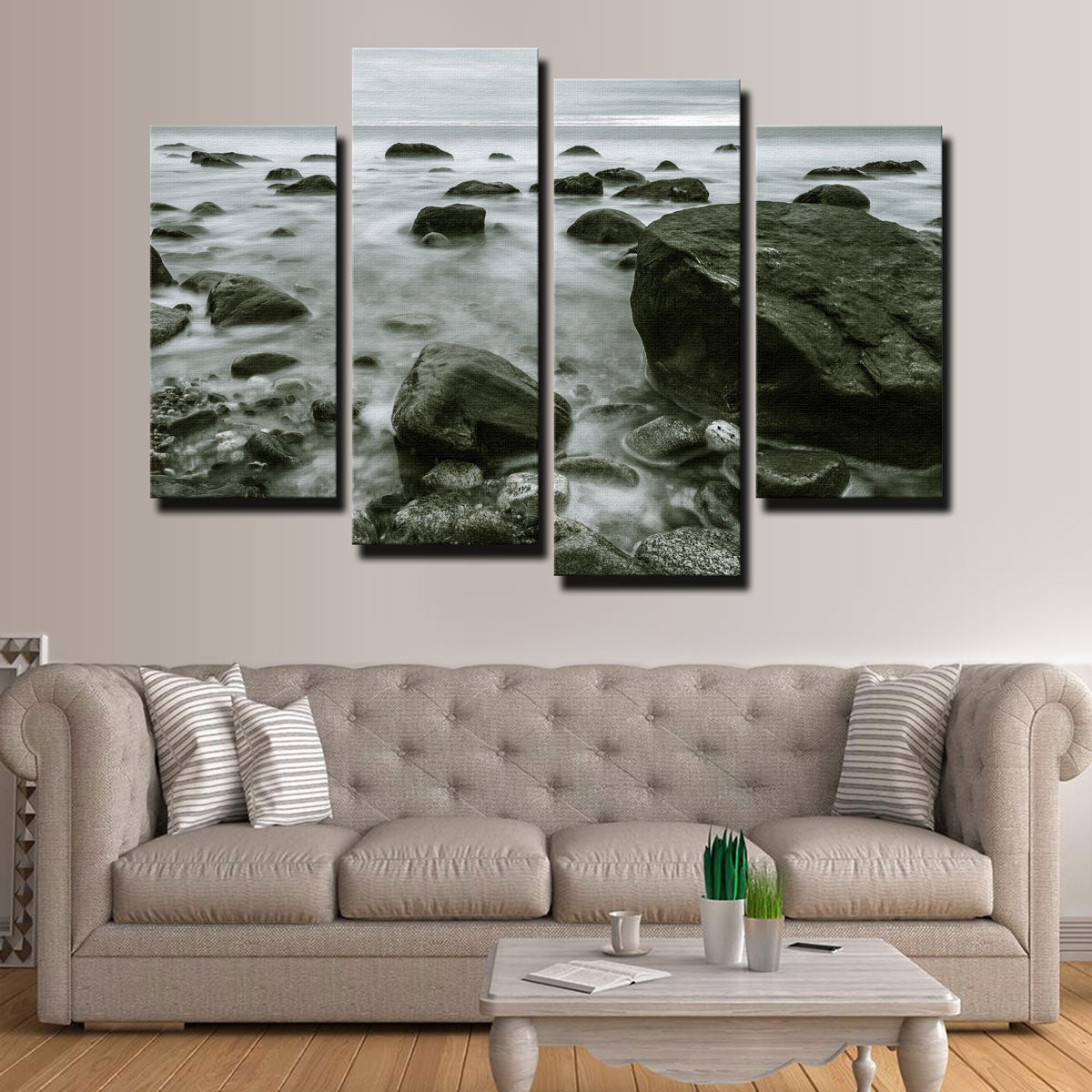 Stunning Overcast Montauk Wall Art by Dennis Maida