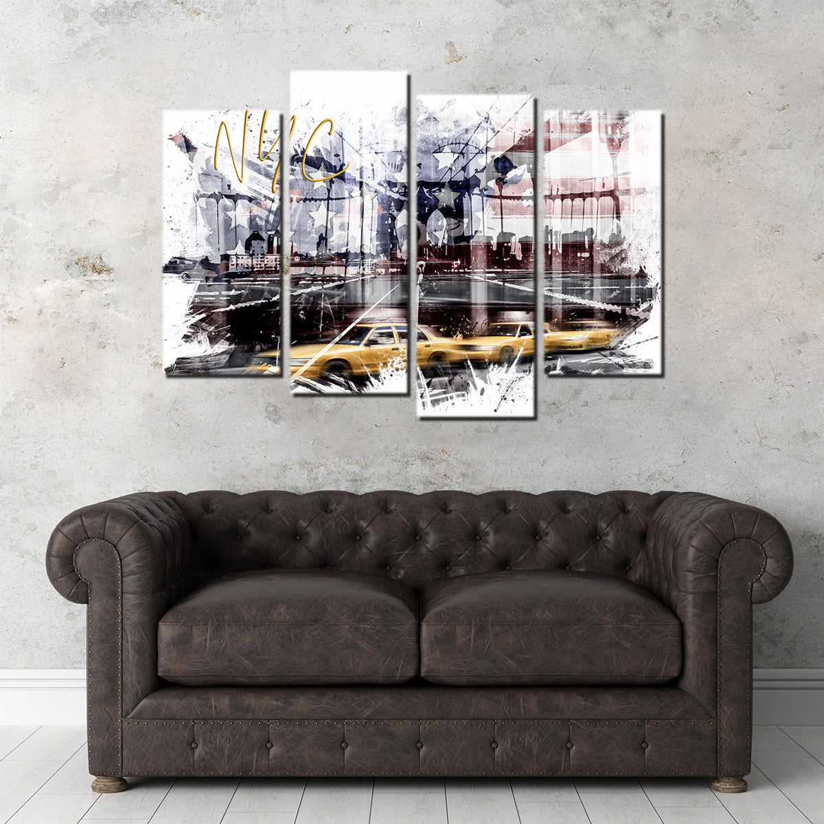Exquisite City Art NYC Composing Wall Art by Melanie Viola