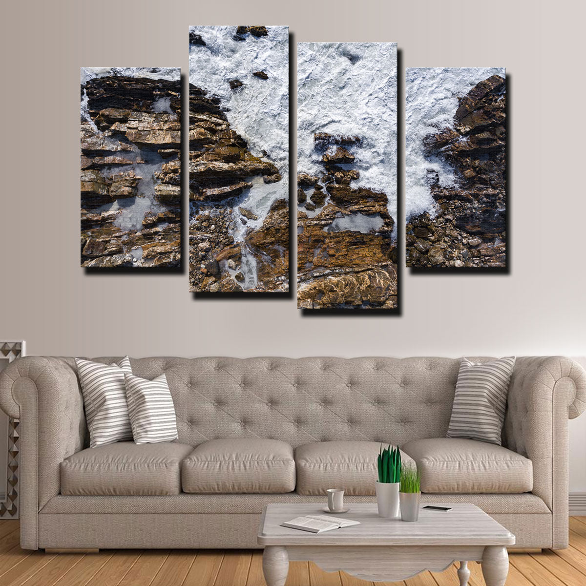 Exquisite Rock and Sea Wall Art by Karolis Janulis