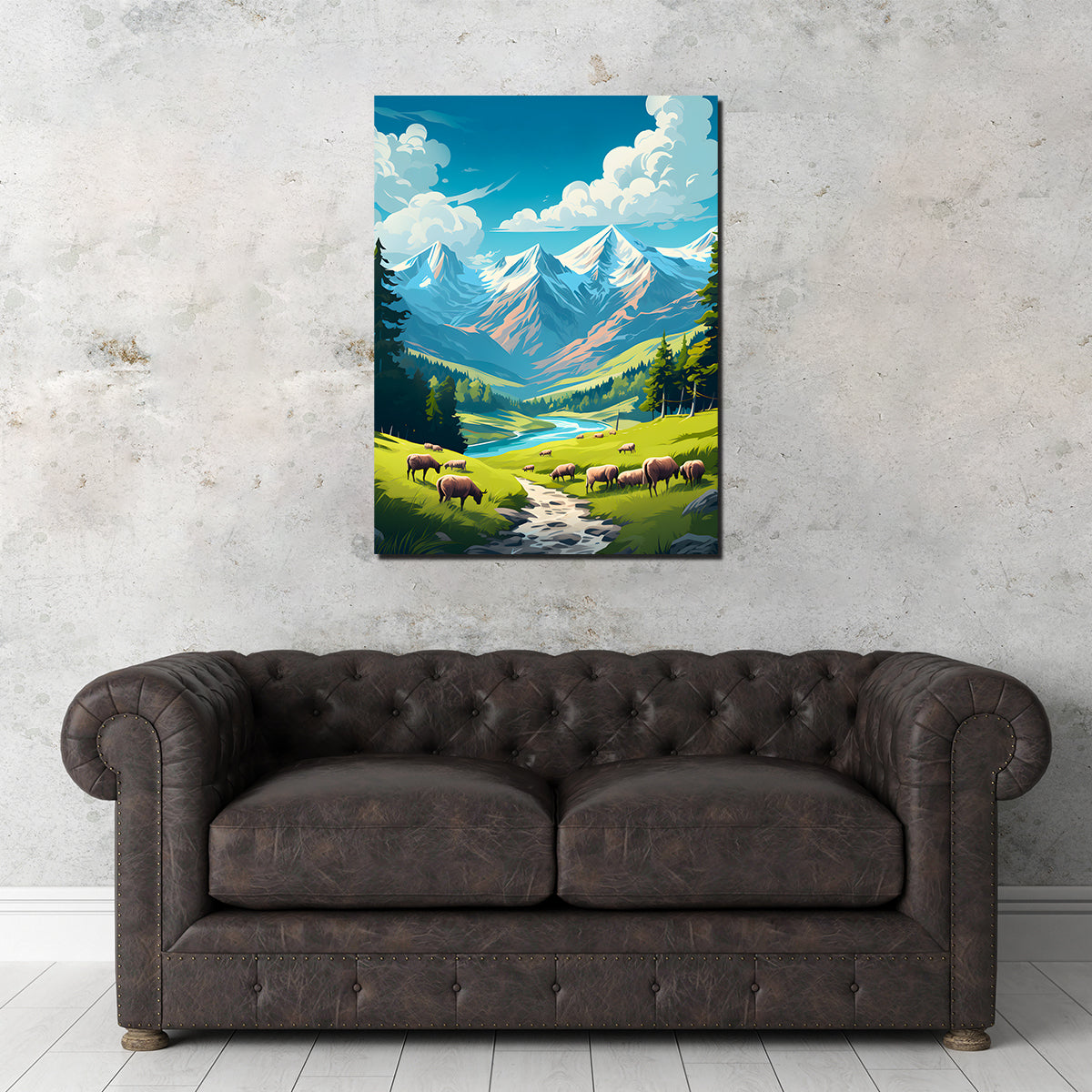 Stunning Queyras Regional Nature Park - France Wall Art by Valth Graphics