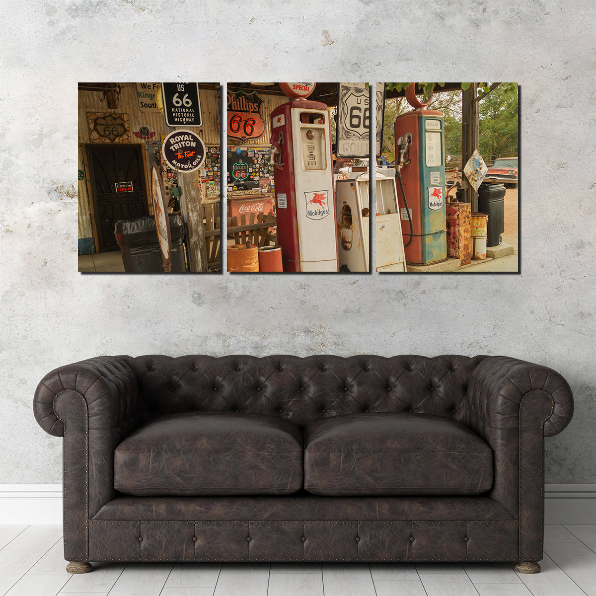 Authentic Route 66 in Arizona Canvas Prints