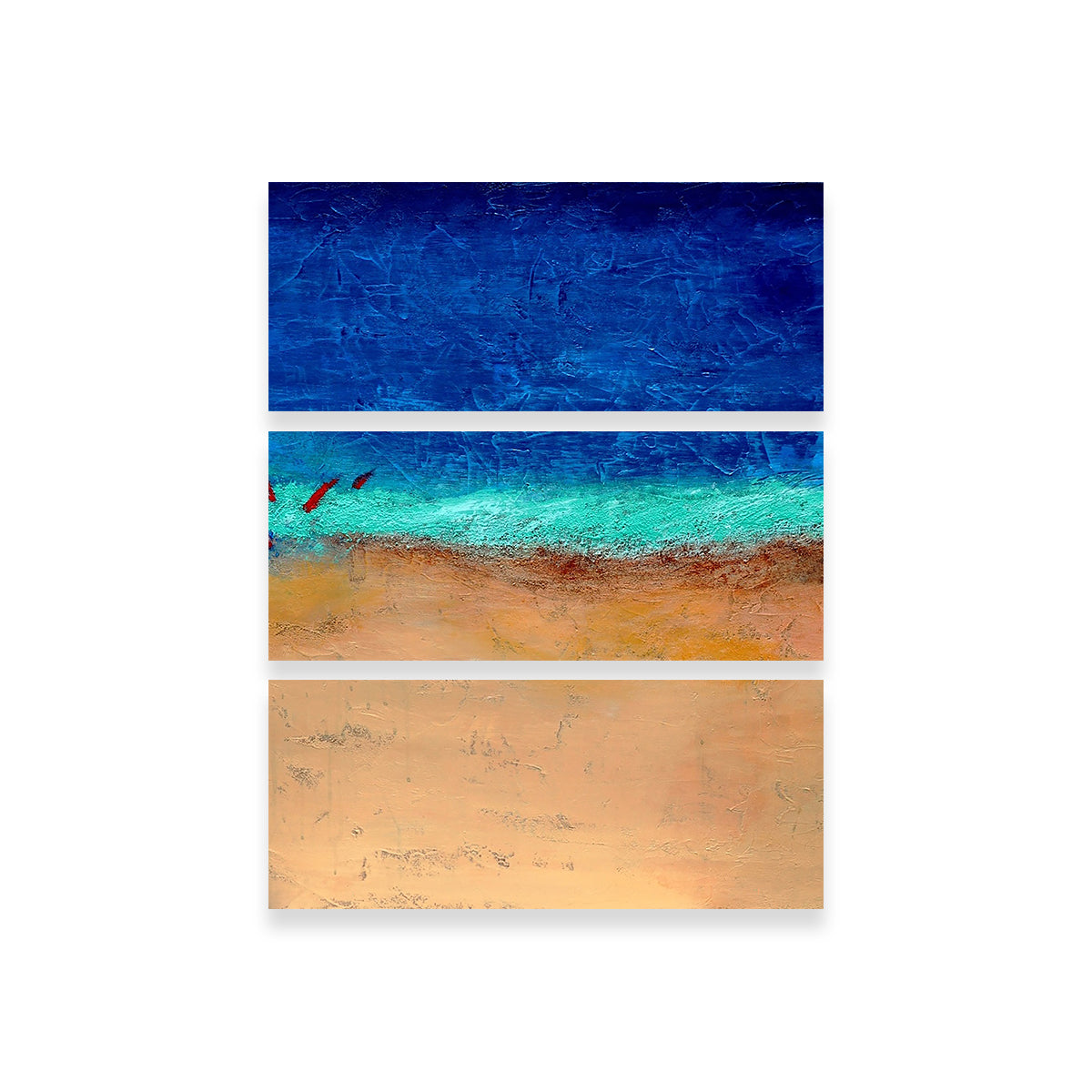 Exquisite Birds at Beach Wall Art by Peggy Hinaekian