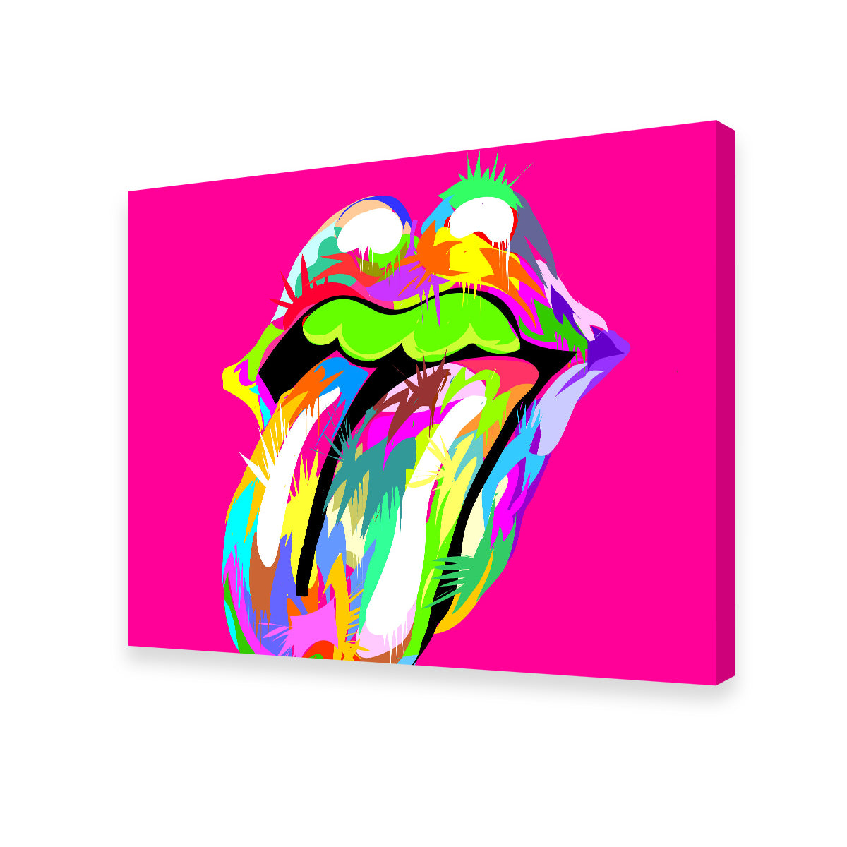 Cool Rolling Mouth Swag Wall Art for Stunning Decor