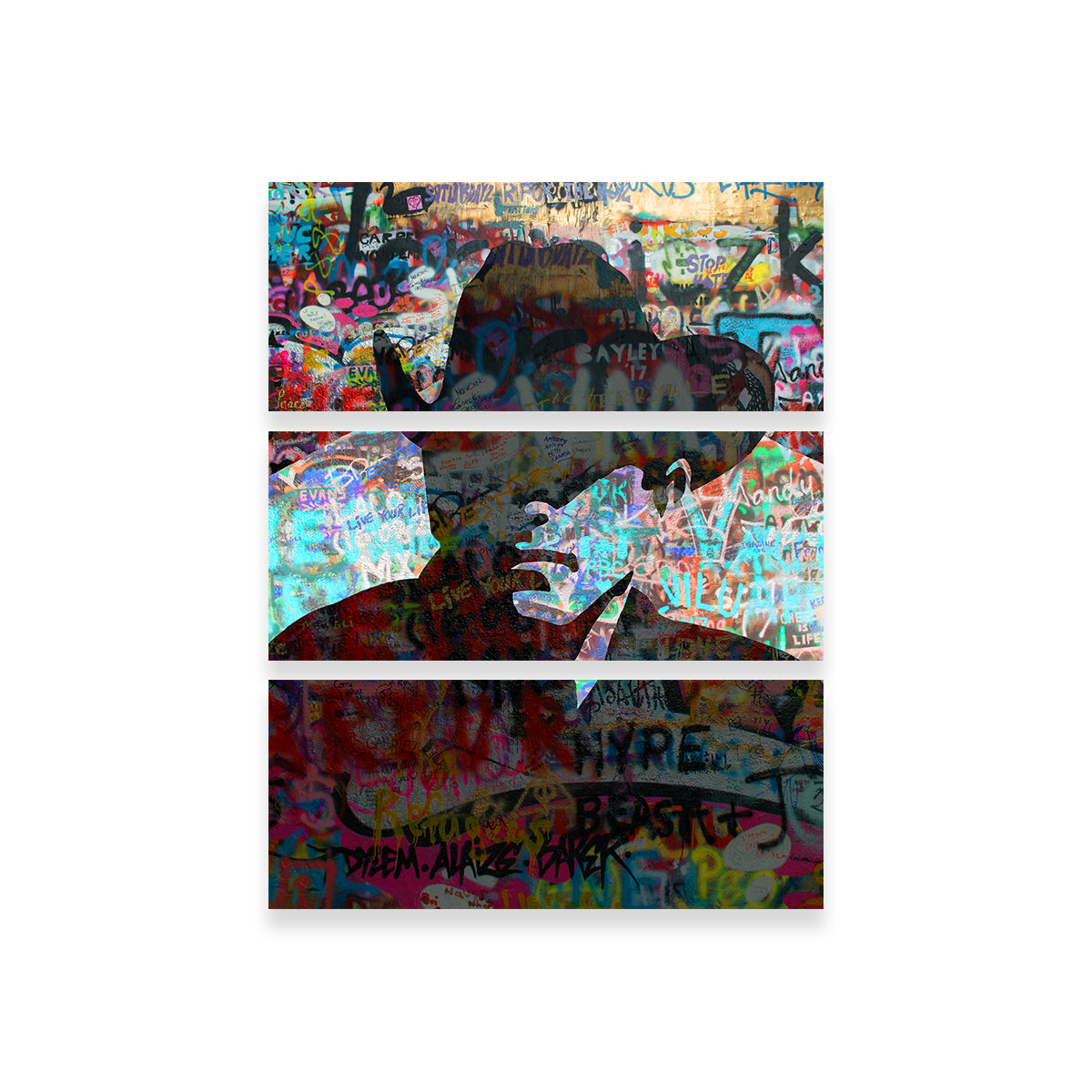 Stunning Graffiti Cowboy Wall Art by Stephen Chambers