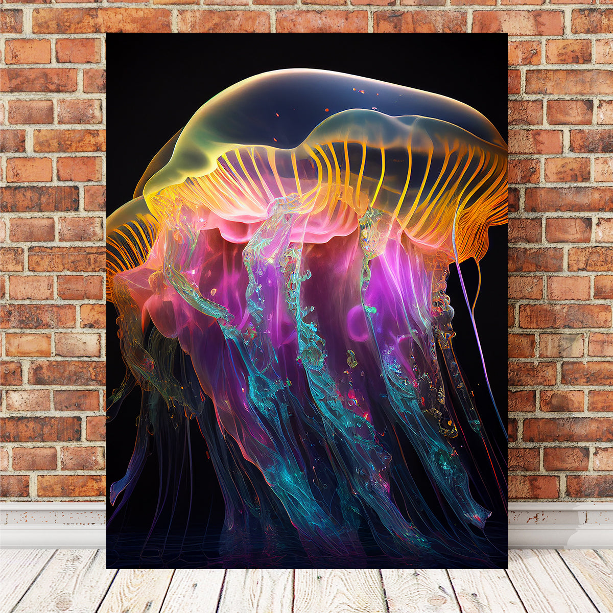 Stunning Glowing Jellyfish Wall Art by Jennifer Hotai