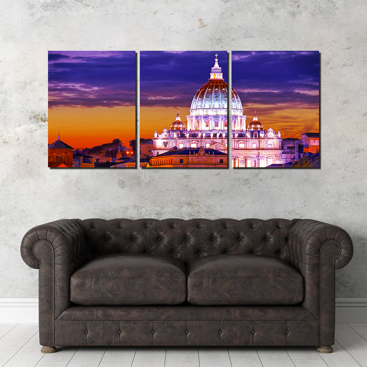 Stunning Saint Peters Basilica Vatican Wall Art by Dina Rolle