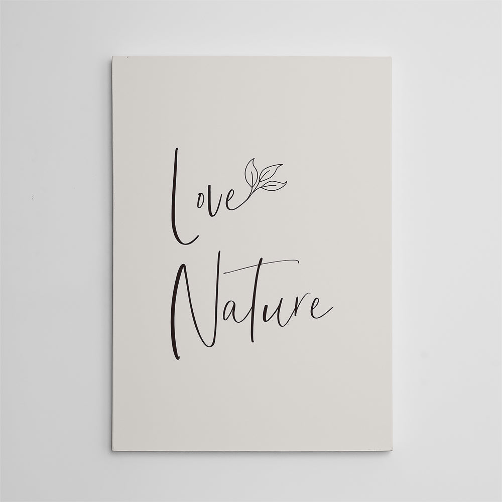 Love Nature - Exquisite Minimalist Wall Art by Melanie Viola