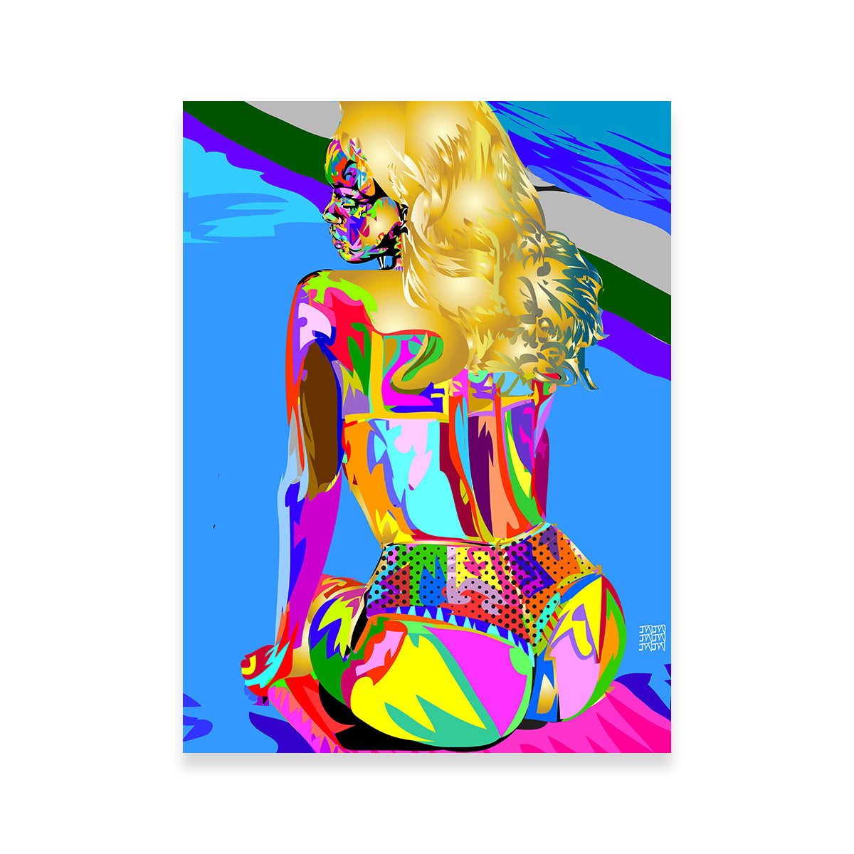 Rihanna-inspired Techno Drome Wall Art for Stunning Interior Decor