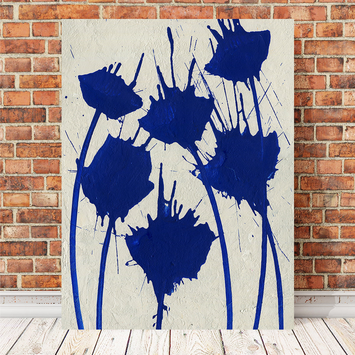 Stunning Blue Flowers Wall Art by Evgeny Vetrov