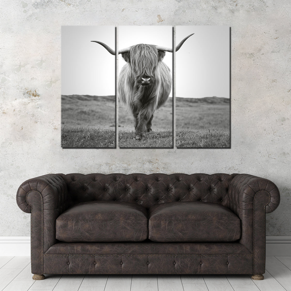 Gorgeous Scottish Bull Wall Art - Ideal for Home Decor