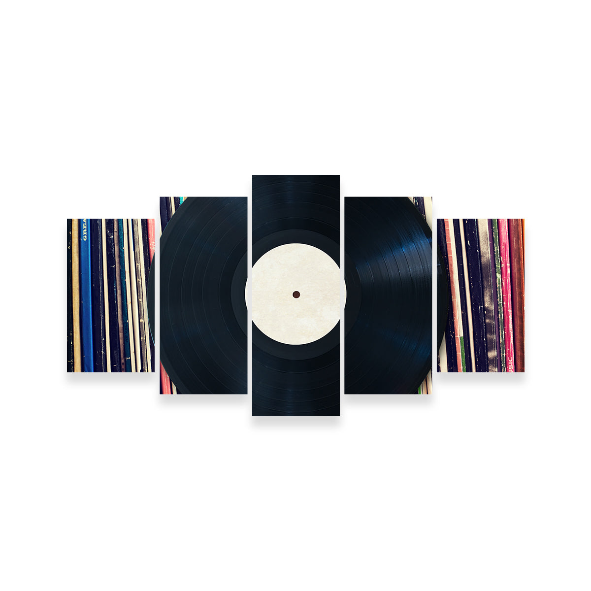 Premium Record Wall - Handmade Canvas Artwork