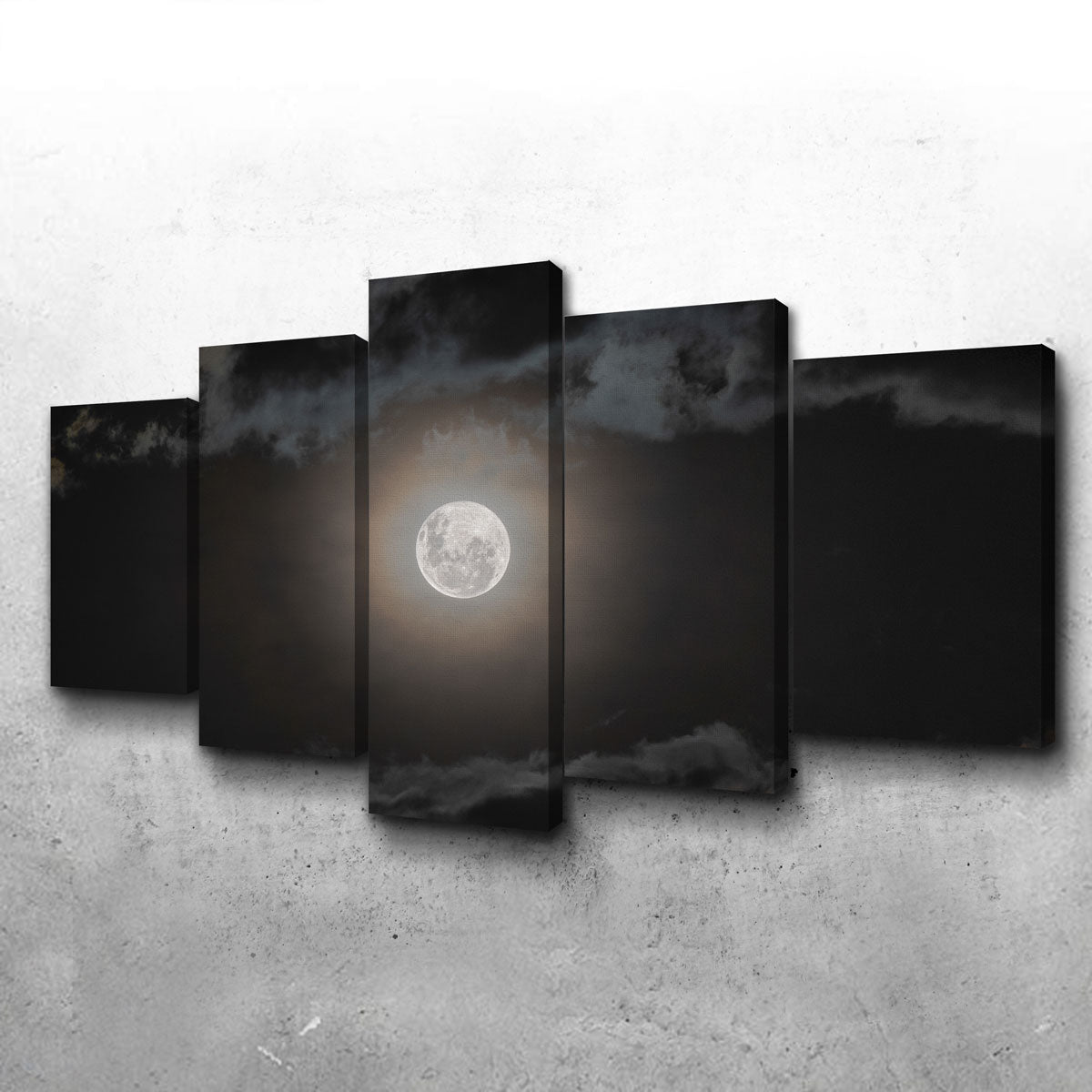 Stunning Full Moon on a Cloudy Night Wall Art by Sofia Leite Fonseca