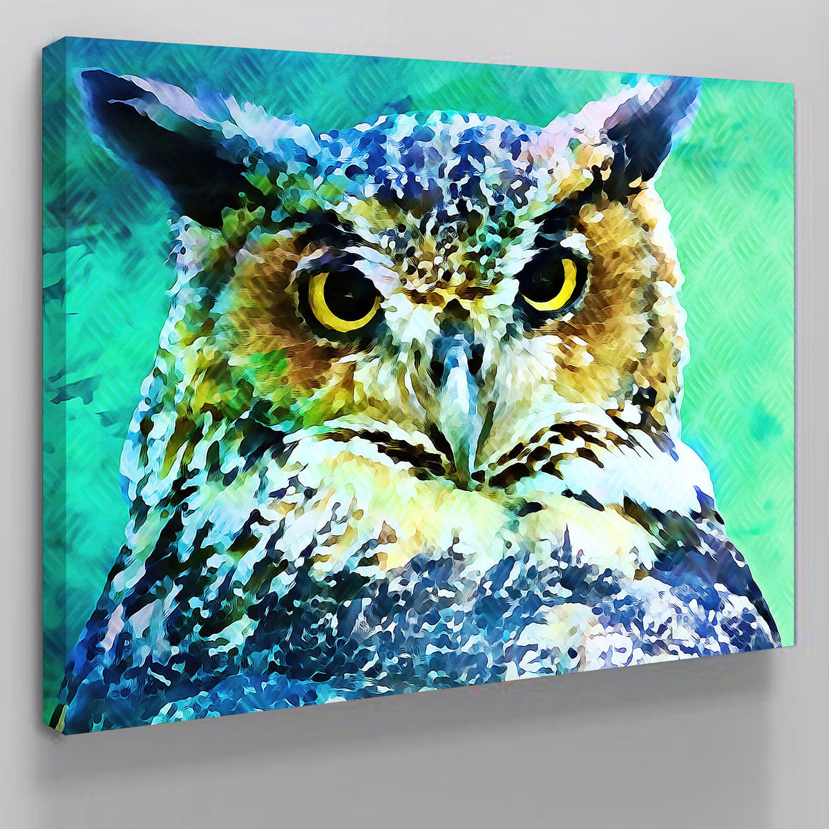 Stunning Great Horned Owl Wall Art by Denise Dundon