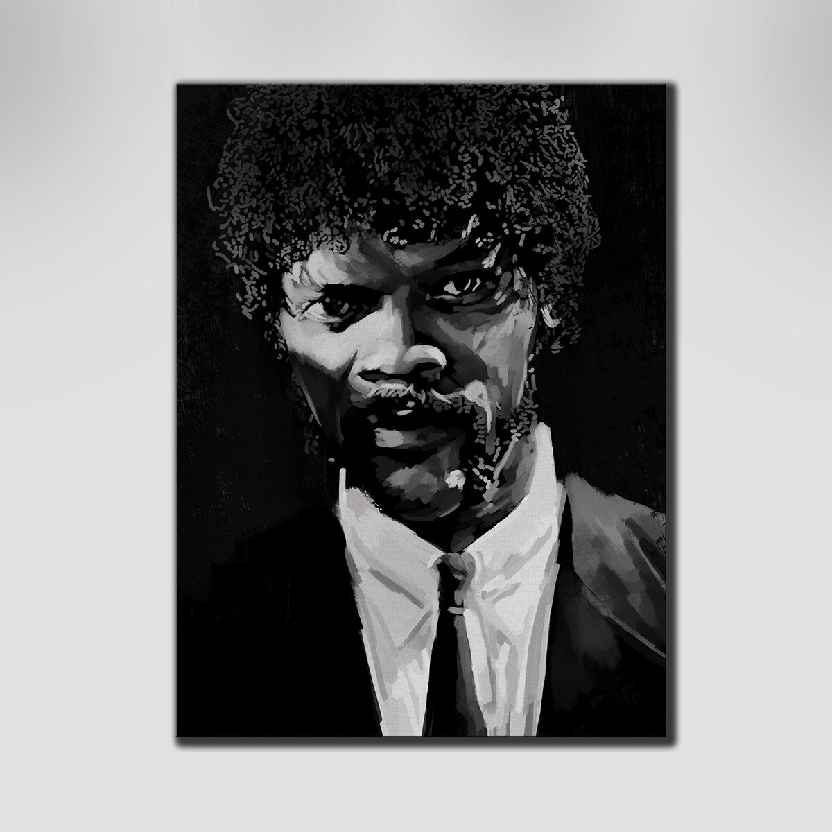 Stunning Grayscale Jules Winnfield Wall Art by Andy Brackpool