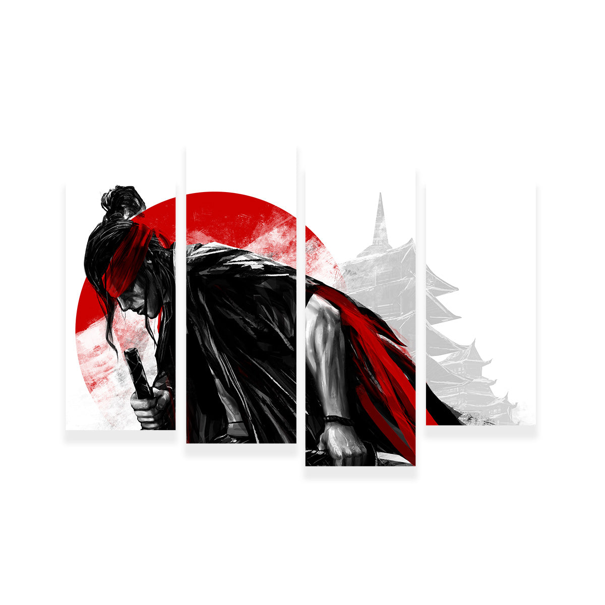 Authentic Japanese Samurai Warrior Wall Art - High - Quality Decor for Your Space