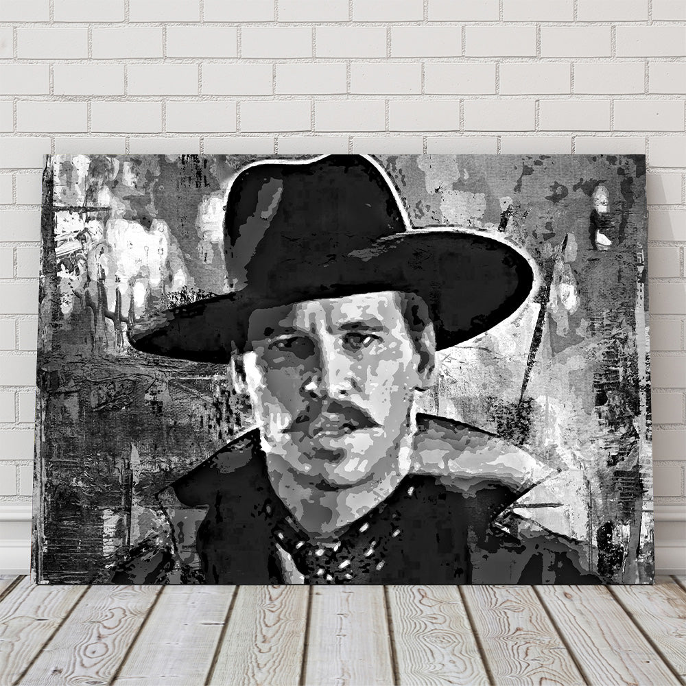 Stunning Doc Holliday Grayscale Wall Art for Home Decor