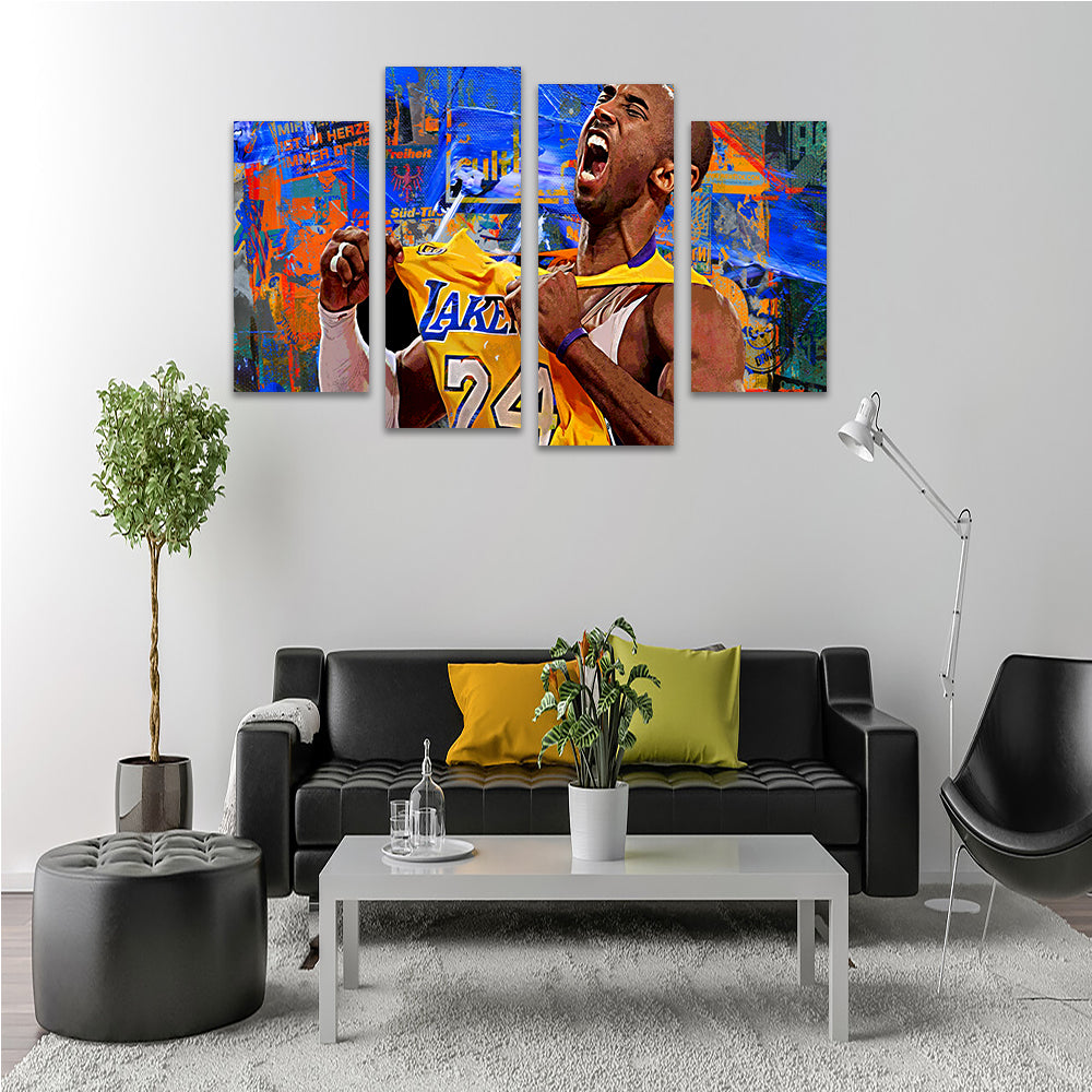 Exquisite The Black Mamba Vintage Blue Wall Art for Stunning Home Decor
