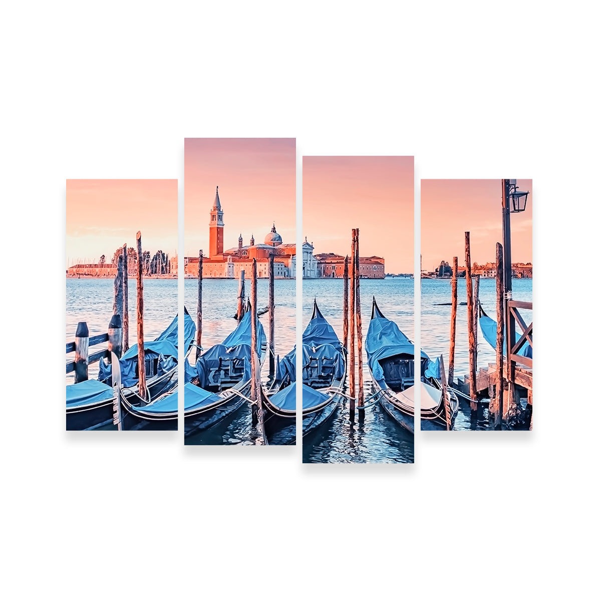 Stunning Gondolas In The Morning Wall Art for Your Home Decor