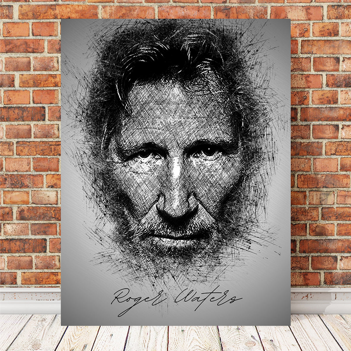 Roger Waters Stunning Sketch Wall Art - Premium Quality for Your Home