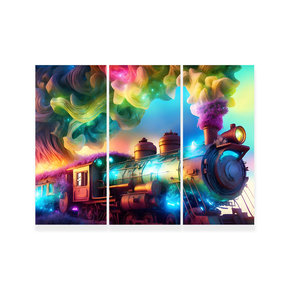 Exquisite Rainbow Railways Art Prints