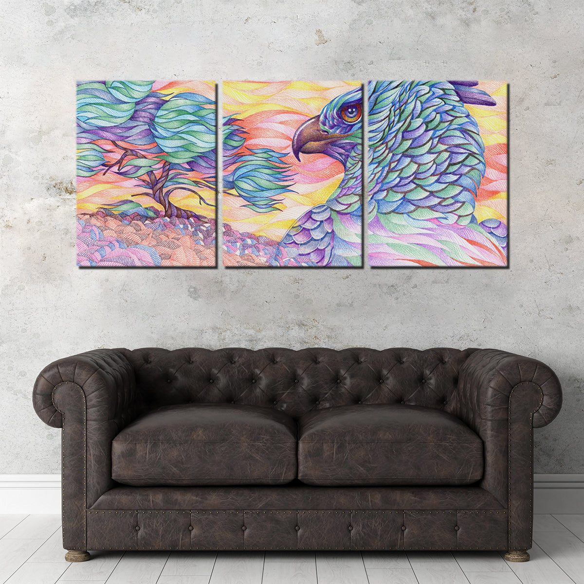 Stunning Raptor's Vigilance Wall Art for Home Decor