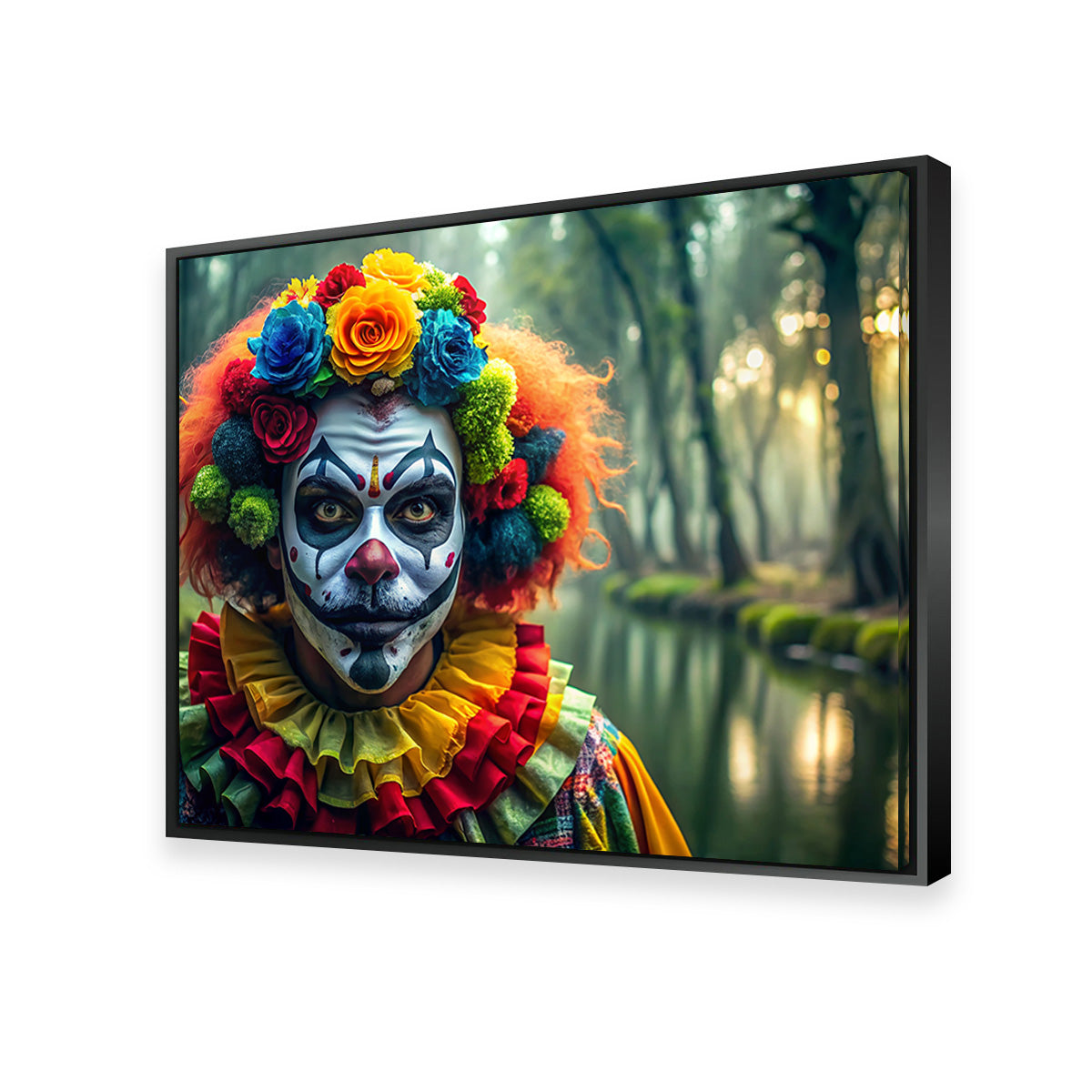 Unique Dia de Los Muertos Swamp Clown Wall Art for Stunning Home Decor