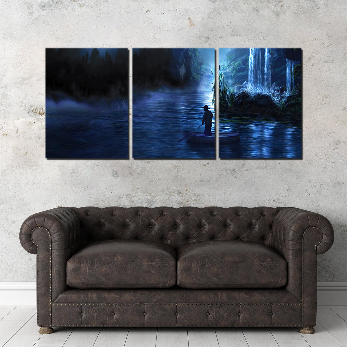 Stunning Paddle at Night Wall Art for Home Decor