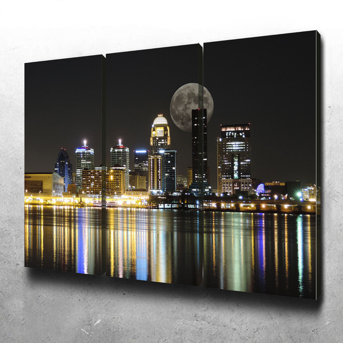 Stunning Louisville Skyline Wall Art with Sustainable Frames
