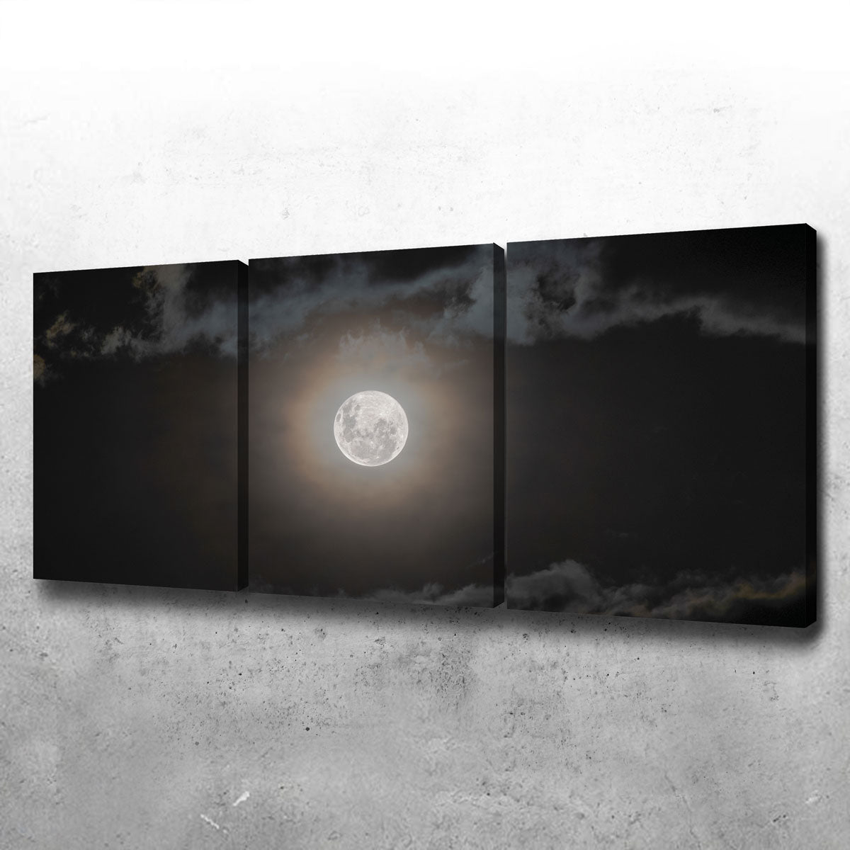 Stunning Full Moon on a Cloudy Night Wall Art by Sofia Leite Fonseca