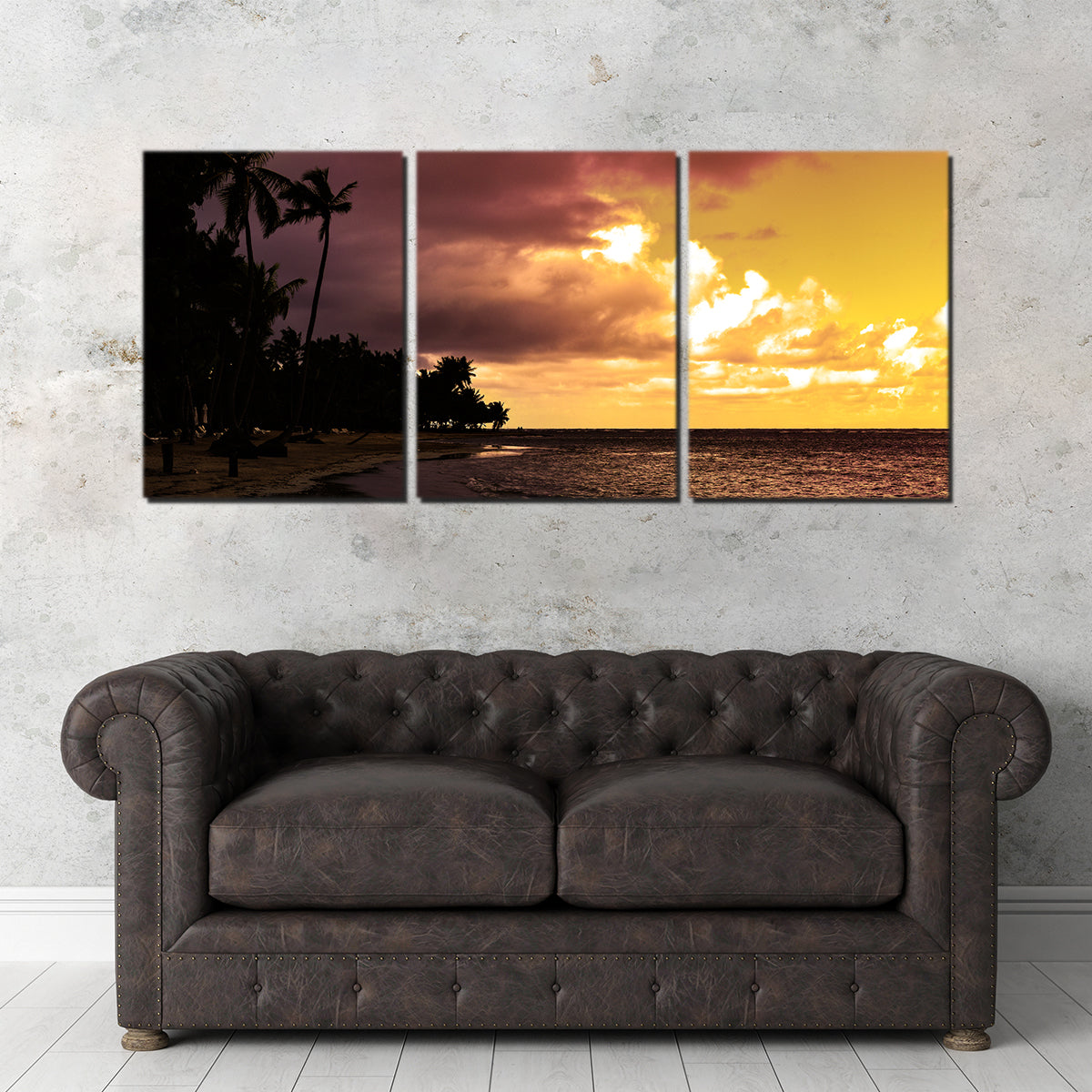 Stunning Dominican Sunset 1 Wall Art by George Sorin