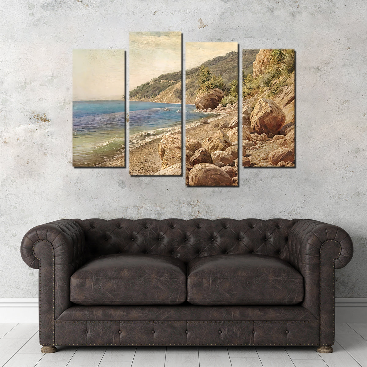 Exquisite Sandstone Beach Wall Art by Denise Dundon