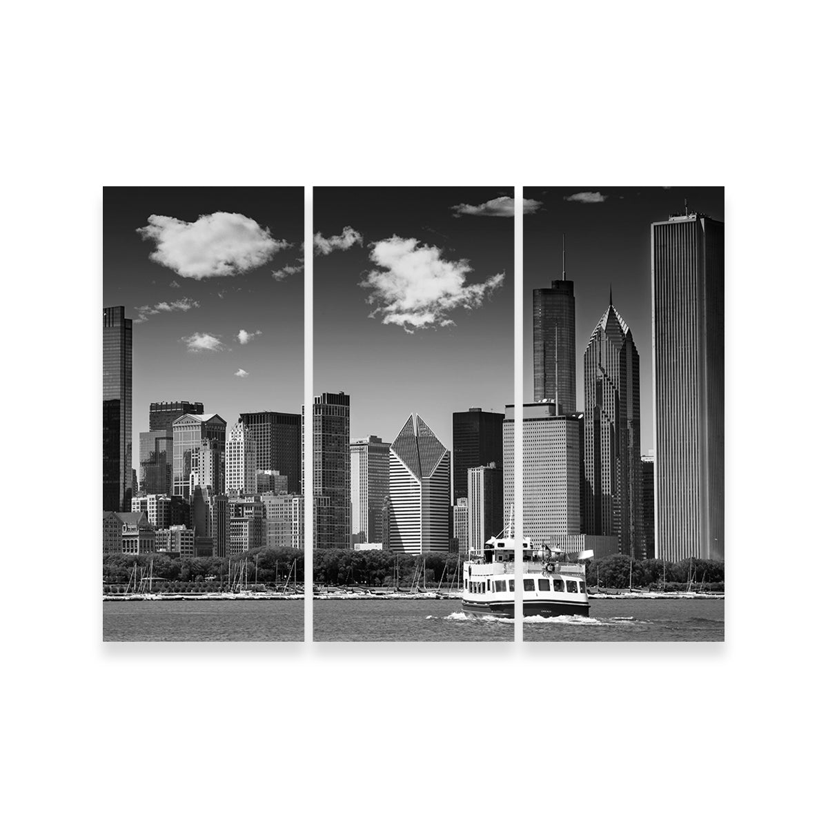 Stunning Chicago Skyline Wall Art by Melanie Viola