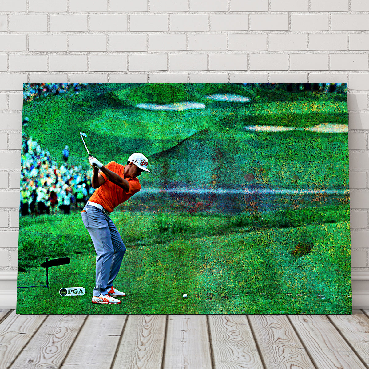 Rickie Fowler Art Prints with Premium Kiln - Dried Pine Frames