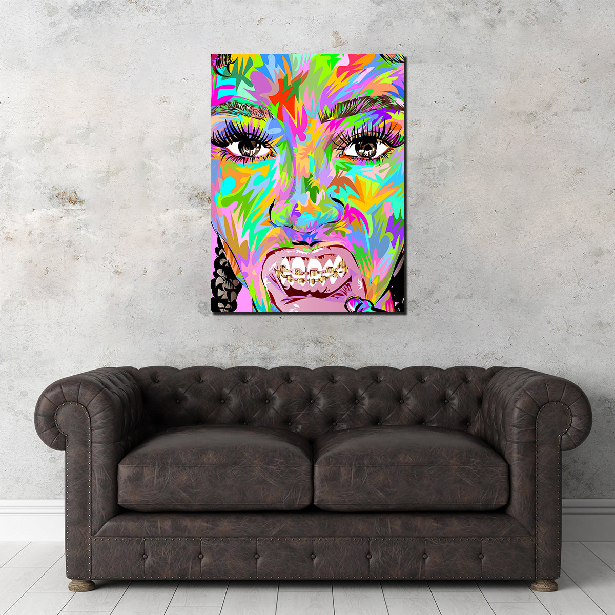 Exquisite Coi Leyrey Wall Art - Sustainable Pine Wood Frame & Museum Quality Canvas