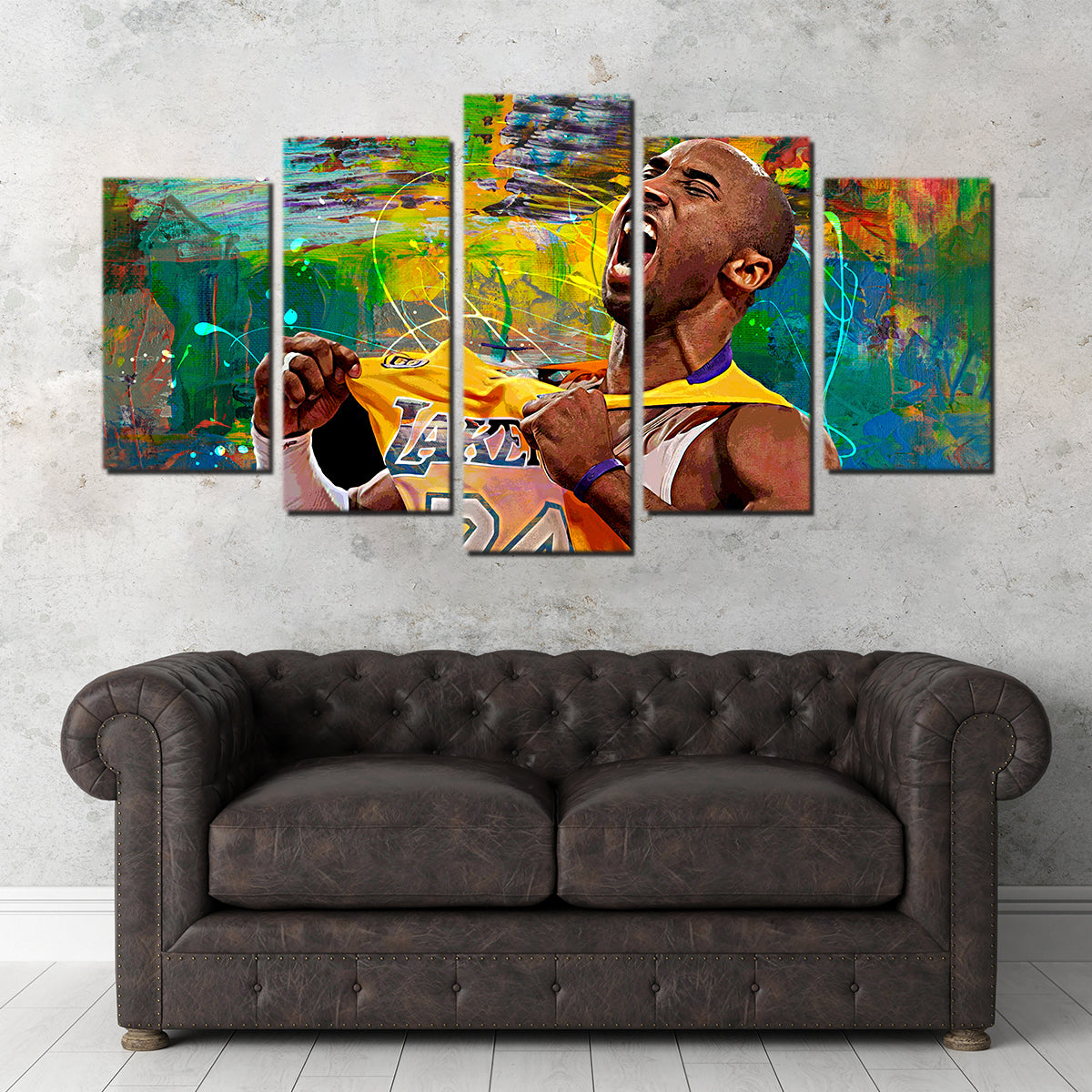 Stunning The Black Mamba Yellow Blend Wall Art for Home Decor
