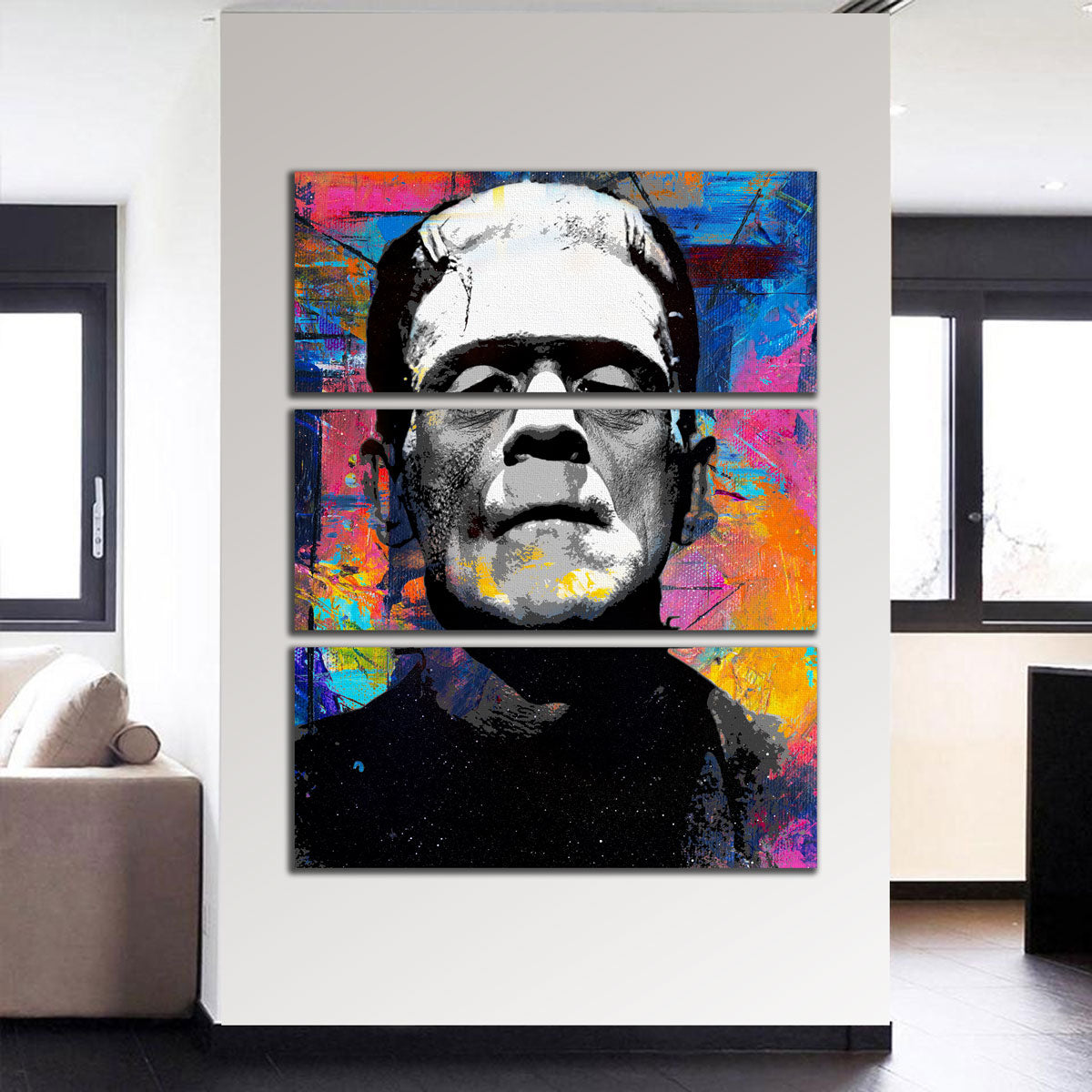 Frankenstein-inspired Colorful Wall Art for Stunning Decor