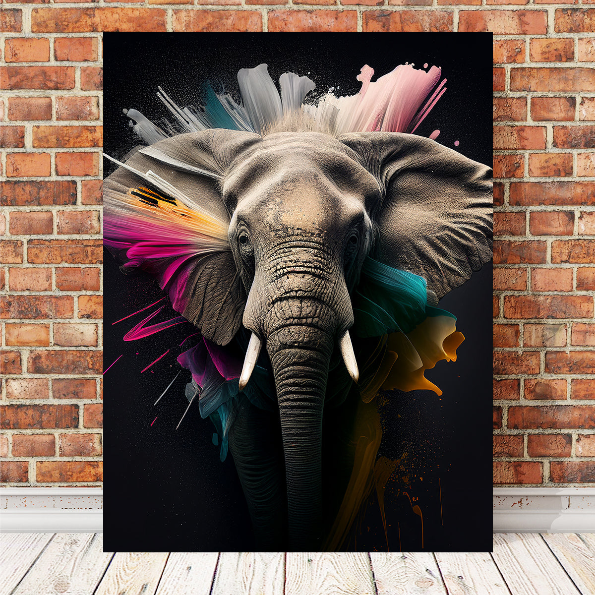 Stunning Elephant Portrait Wall Art by Jennifer Hotai