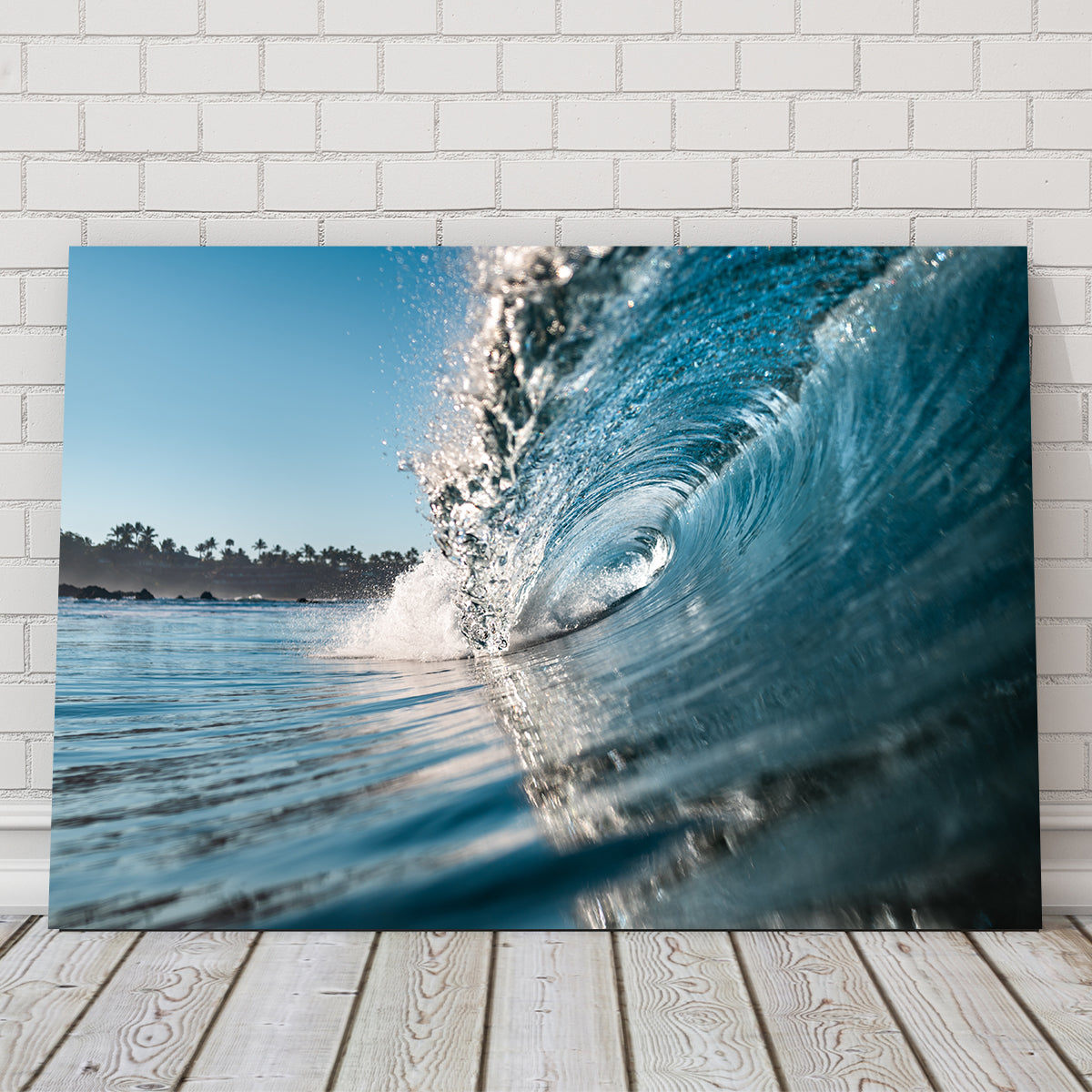 Stunning Blue Wave Wall Art by Lucas Moore