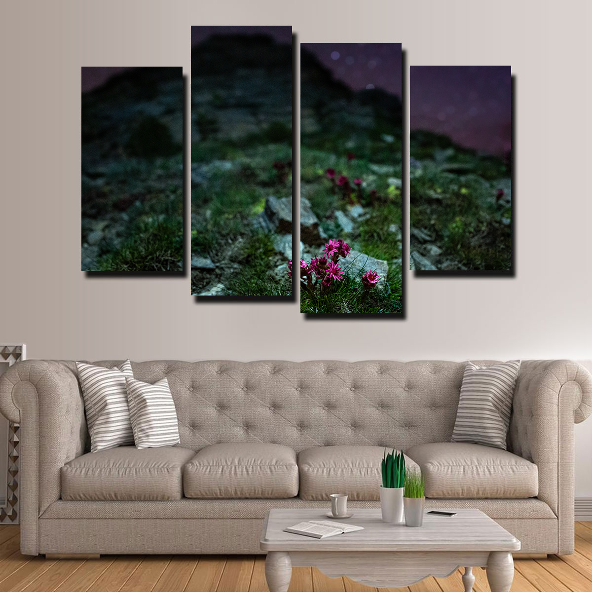 Exquisite Star Studded Joubarbe Wall Art by Jeff Graphy