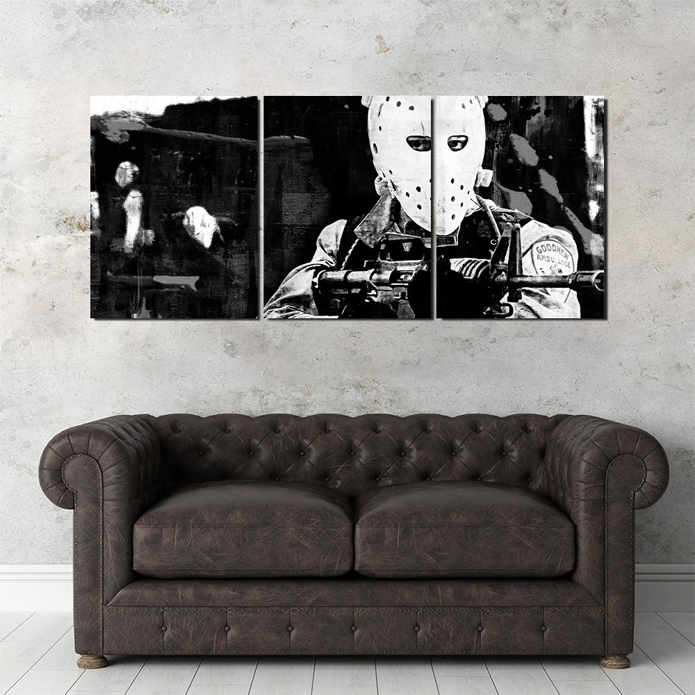 Stunning Heat - The Heist Grayscale Wall Art for Modern Decor