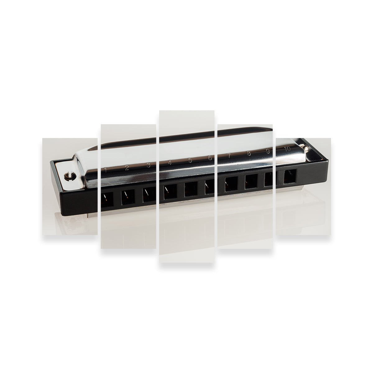 Harmonica Wall Art - Stunning Sustainable Pine Wood Frame Canvas