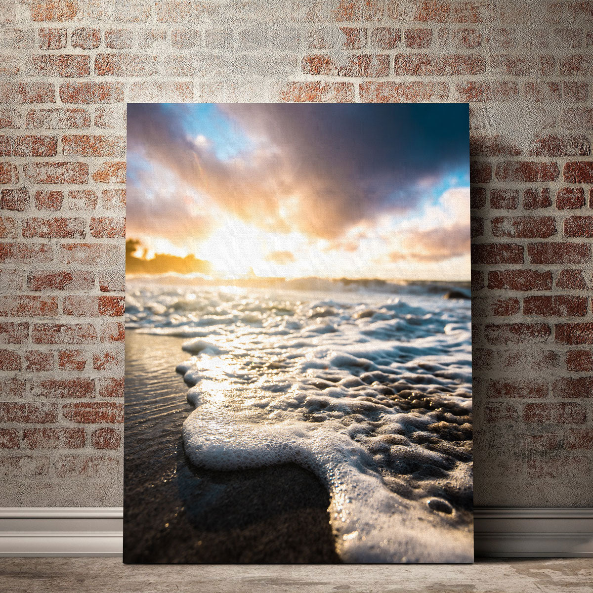 Breathtaking Seafoam Sunrise Wall Art by Lucas Moore