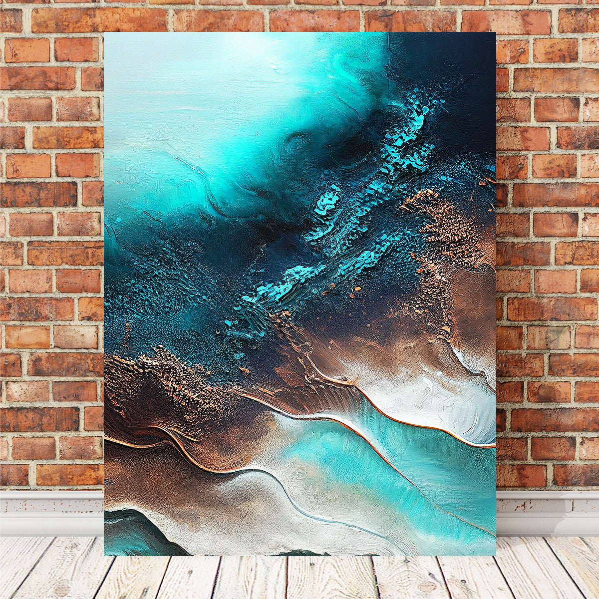 Stunning Coastal Abstract Series 5 Wall Art by Jennifer Hotai