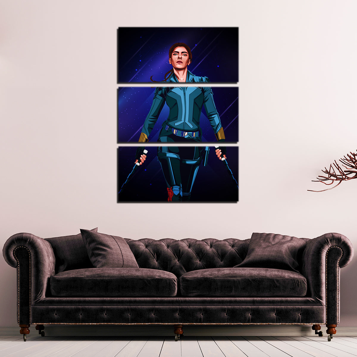 Stunning Black Widow Wall Art by Ralph & Laura Design