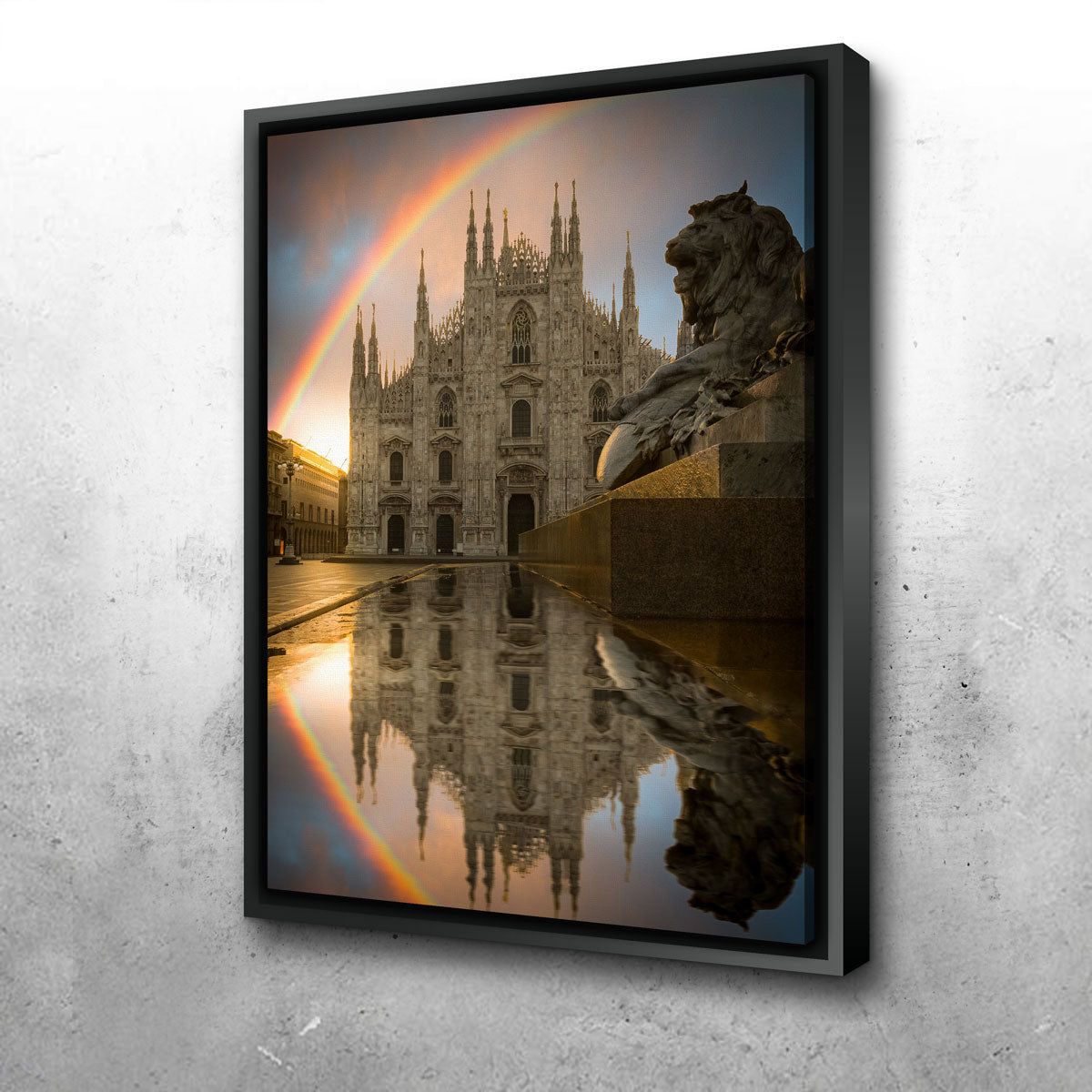 Gorgeous Rainbow in Milan Wall Art for Stunning Home Decor