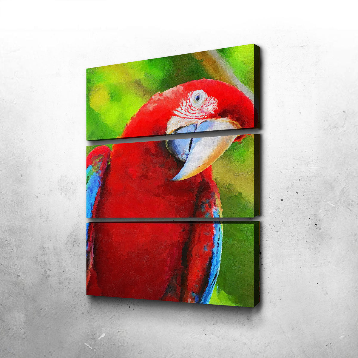 Stunning Parrot Recovered Painting Wall Art by Gab Fernando