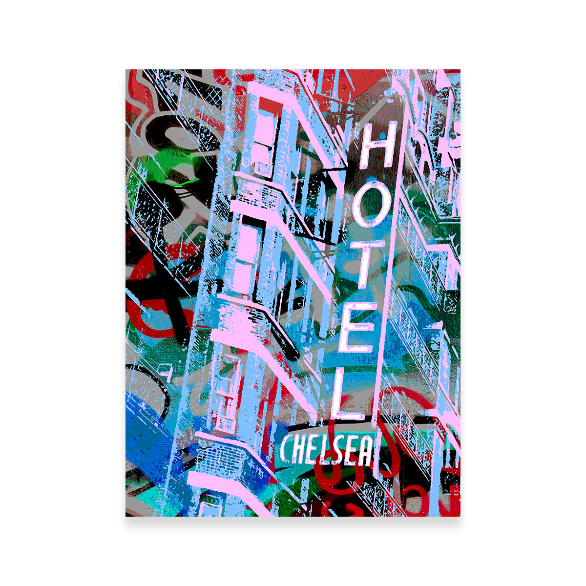 Stunning Chelsea Hotel Wall Art by Stephen Chambers