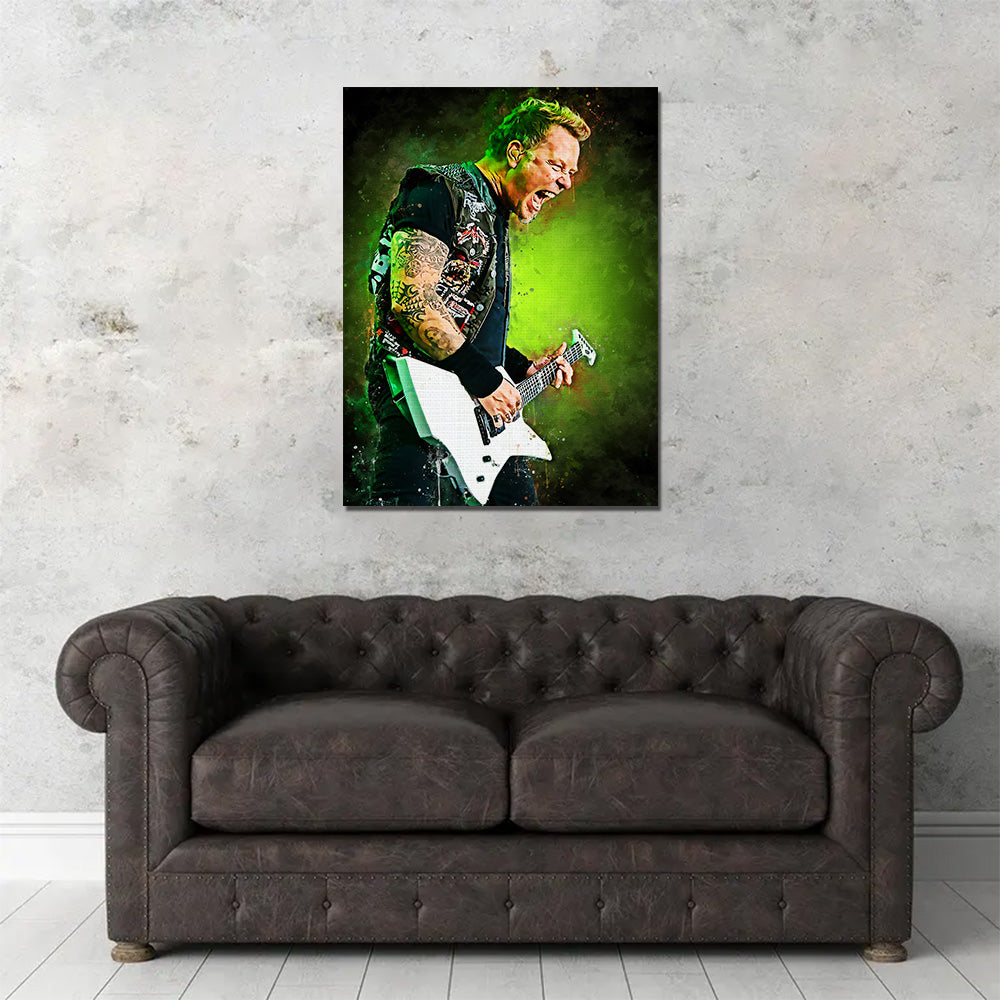 James Hetfield Stunning Painting Wall Art for Home Decor