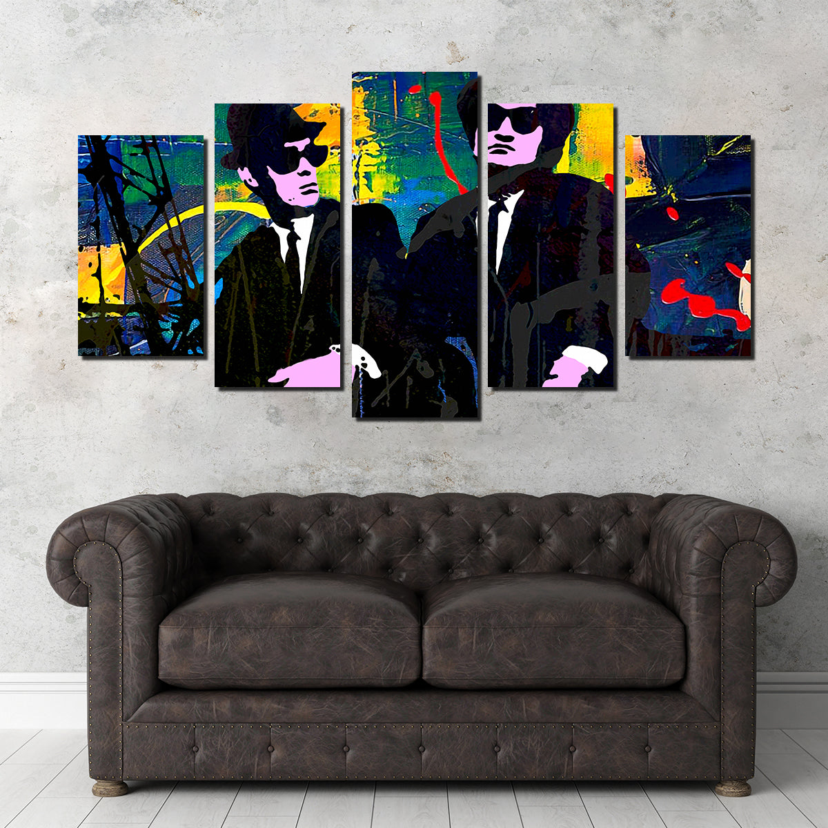 Stunning The Blues Brothers Wall Art by Stephen Chambers