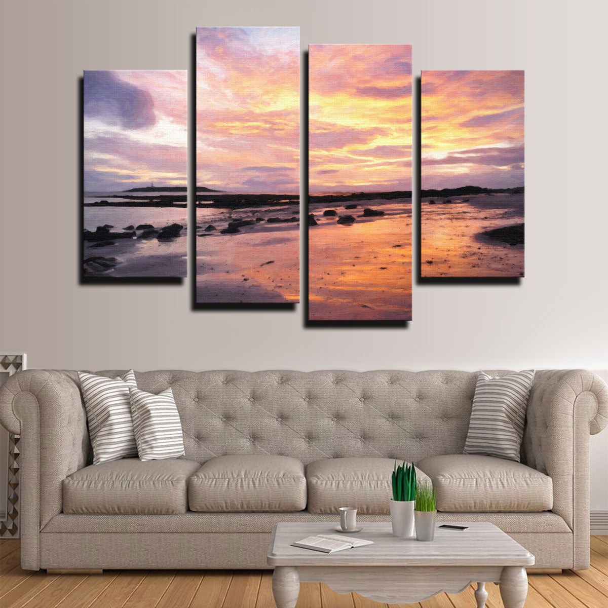 Stunning Soft Golden Sunrise Wall Art by Denise Dundon